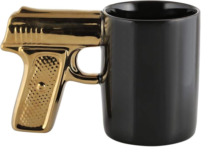 Pistol-Shaped Ceramic Mug