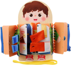 Colorful children's book with a character on a white background