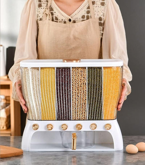 6-Grid Dry Food Dispenser