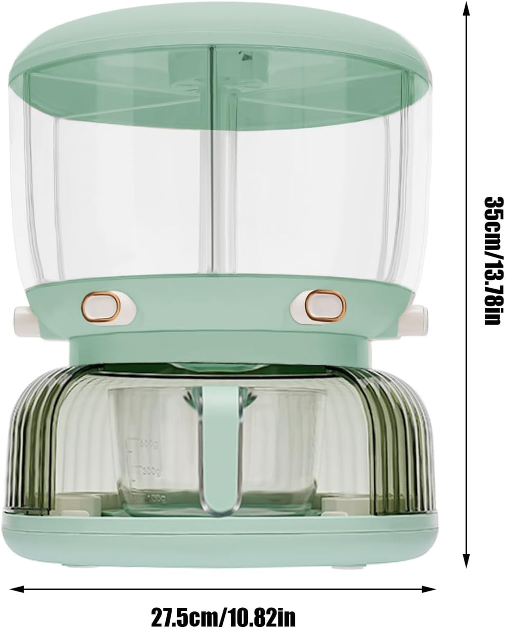 360° Rotating Rice Dispenser with Egg Tray
