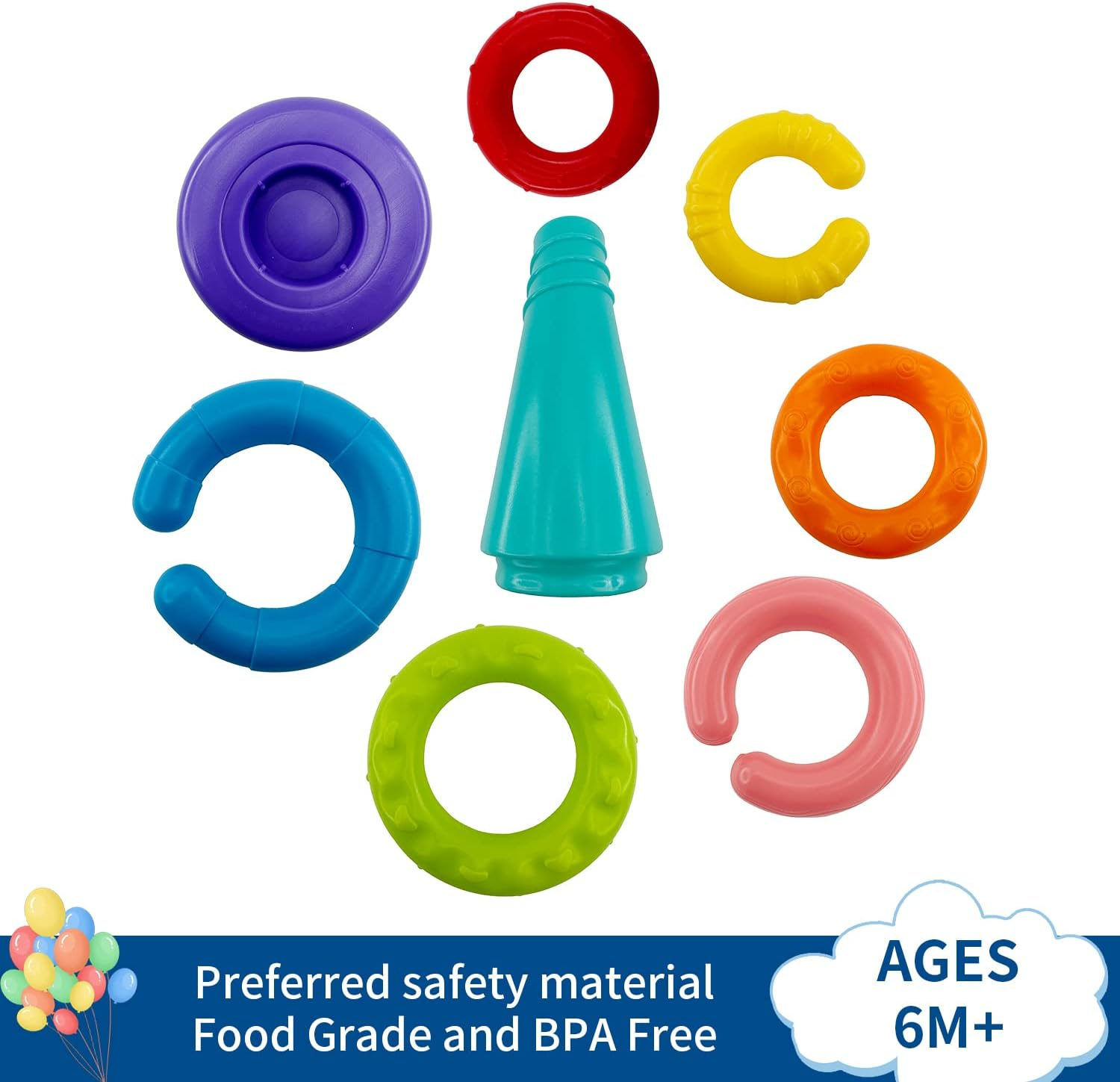 Rainbow Stacking Ring Toy