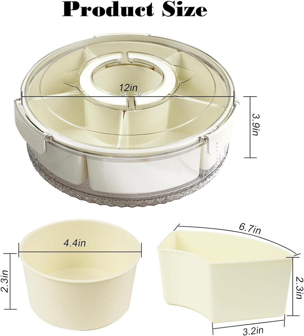6-Grid Rotating Snack Box