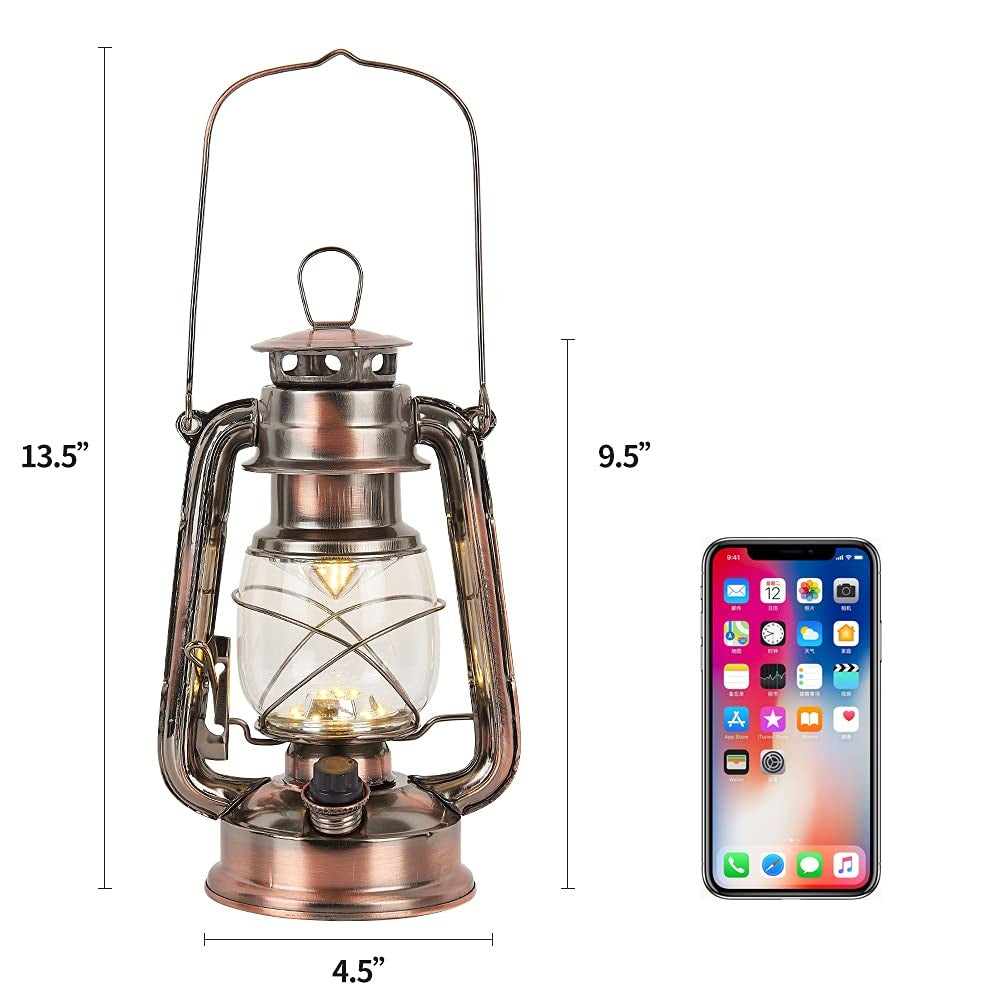 Rechargeable Vintage Hurricane Lantern