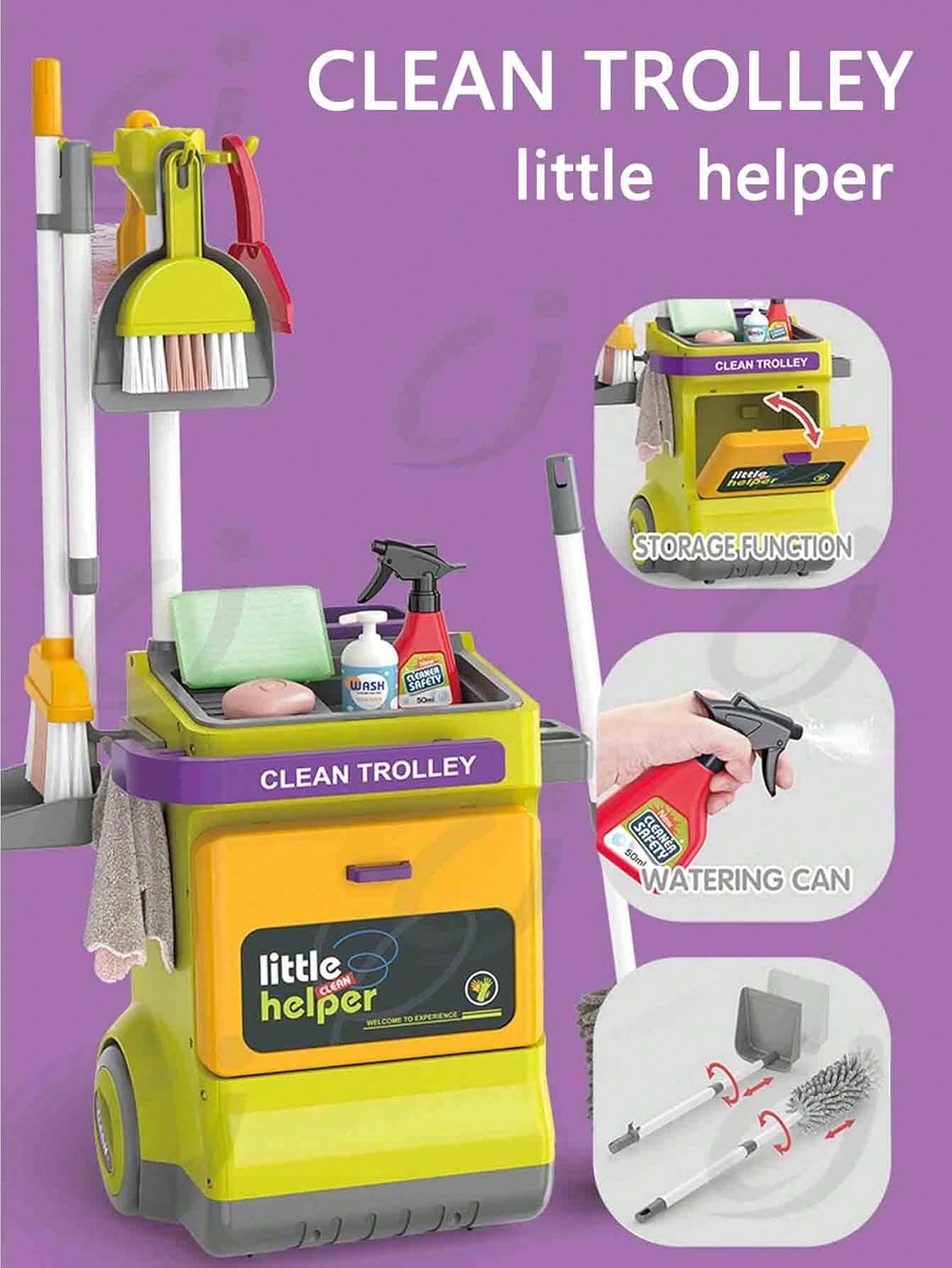 MiniClean Kids Cleaning Cart