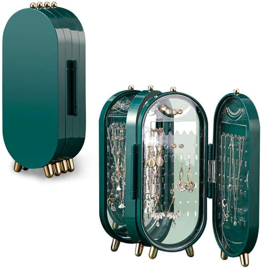 Acrylic Foldable Jewelry Box with Mirror