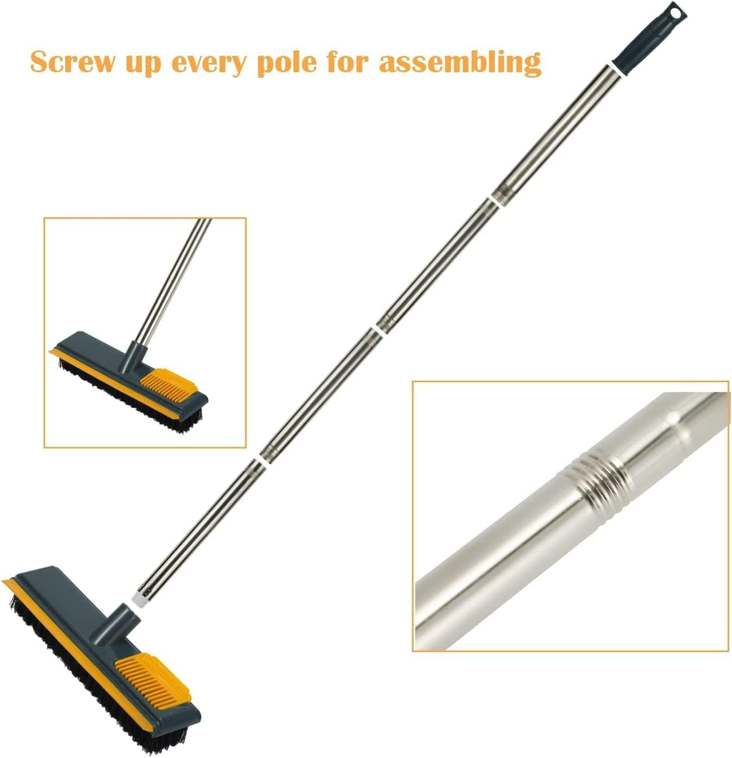 2-in-1 Rotating Floor Scrubber with Squeegee