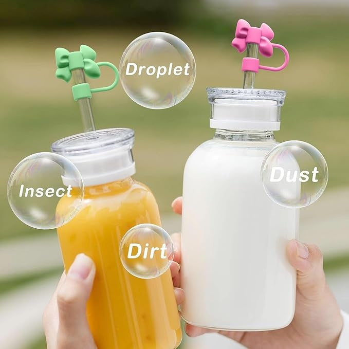 Bow Straw Covers Cap Toppers