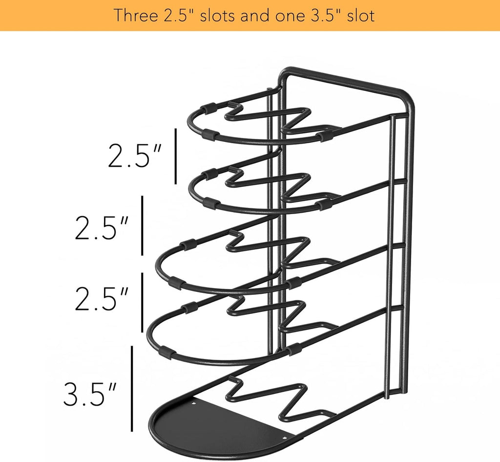 5-Tier Heavy-Duty Pan and Pot Organizer Rack