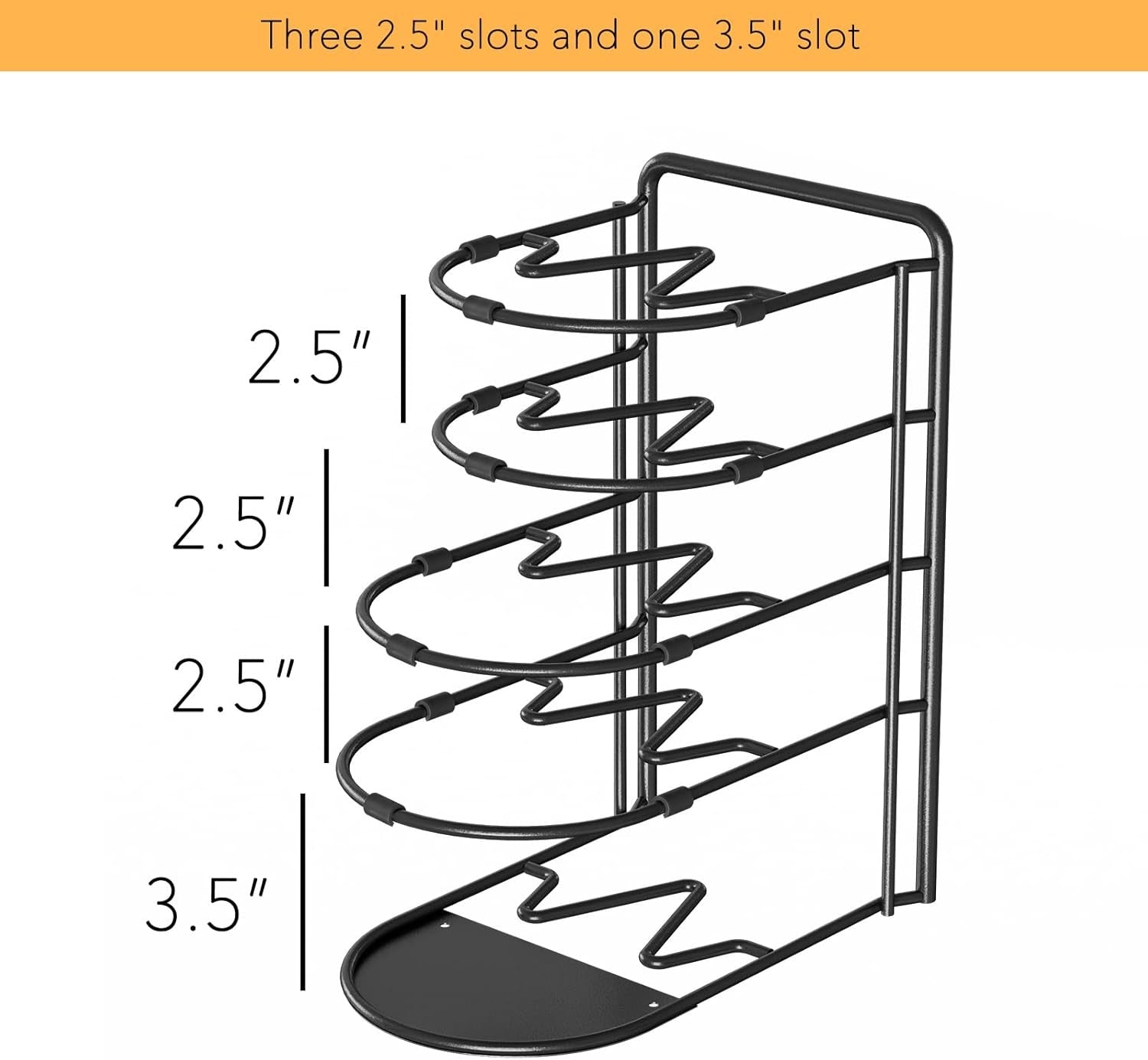5-Tier Heavy-Duty Pan and Pot Organizer Rack