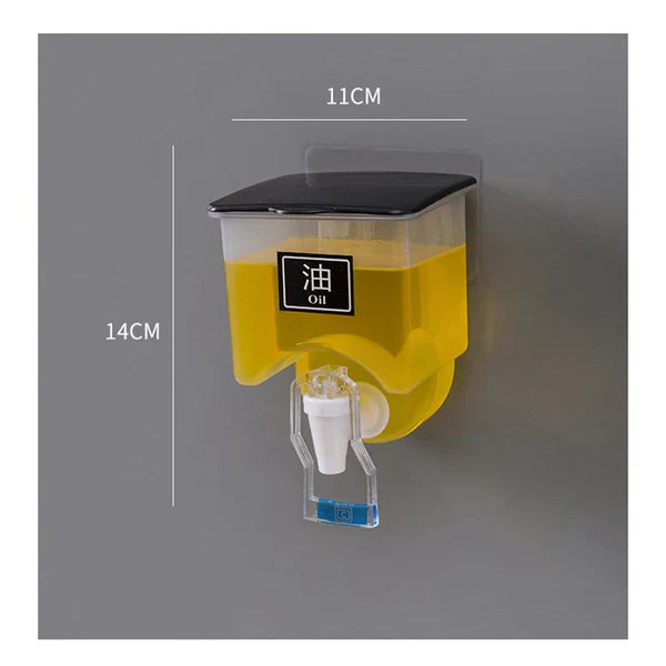 400ml Acrylic وال ماونٹڈ آئل ڈسپنسر