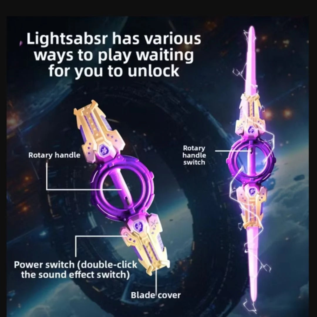 Fire Spin Sword rotary handle power switch and blade parts diagram
