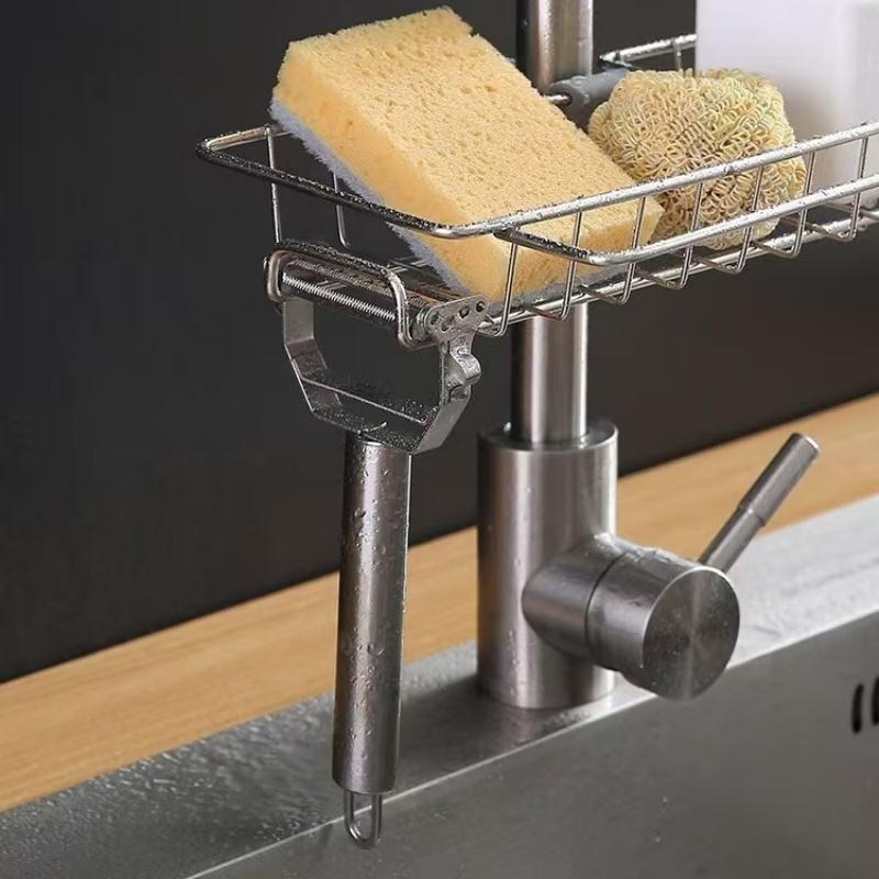 Clamp-On Faucet Sink Rack