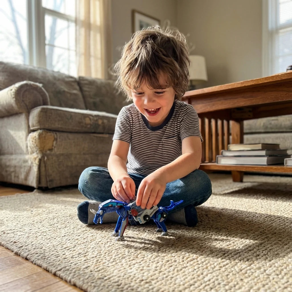 2 in 1 Transforming Race Car Dinosaur Toy