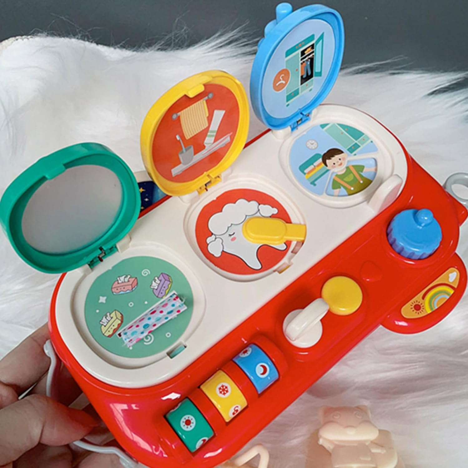 Red Sensory Educational Board