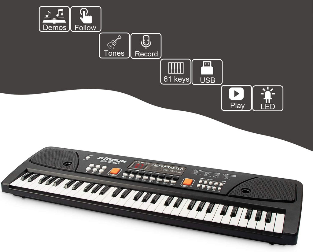 61-Key Digital Keyboard Piano