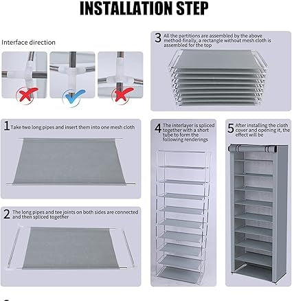Multi-Layer DIY Shoe Rack Organizer