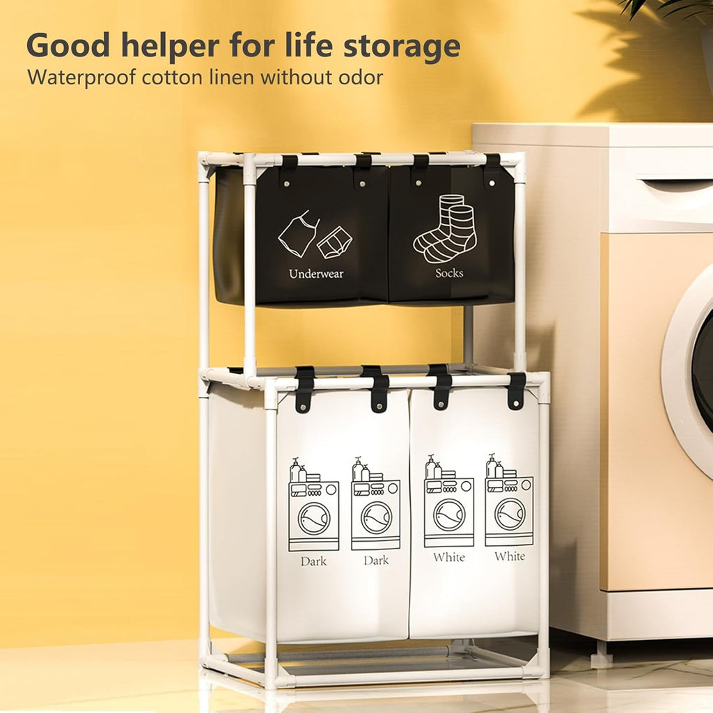 Laundry Sorter with Removable Bags