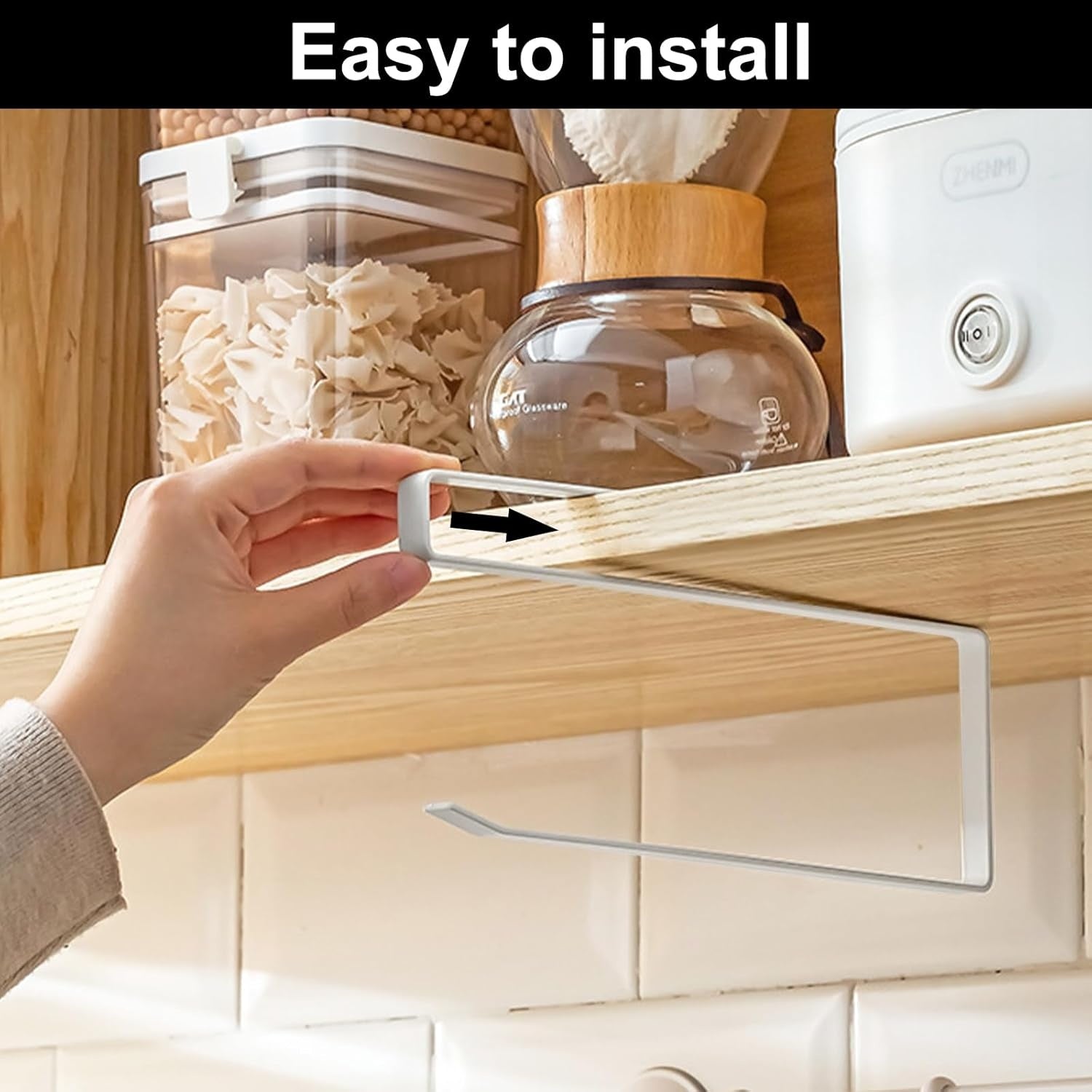 No-Drill Kitchen Roll Holder