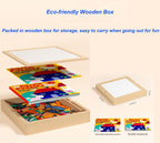 Wooden Magnetic Pattern Blocks Set – 168 PCS