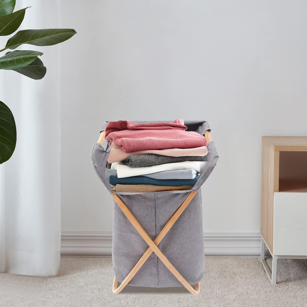 Collapsible Laundry Basket with Cover