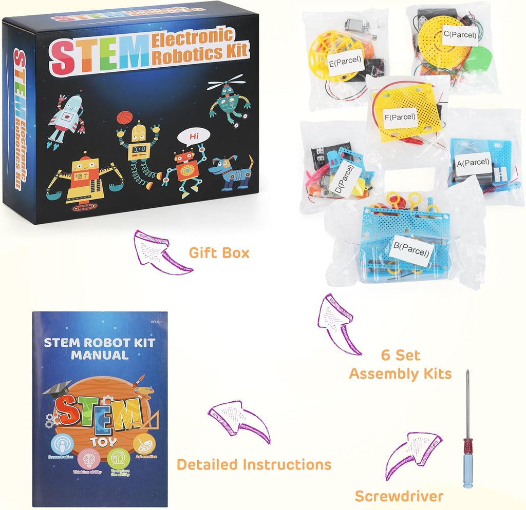 6 in 1 DIY STEM Robotics Kit