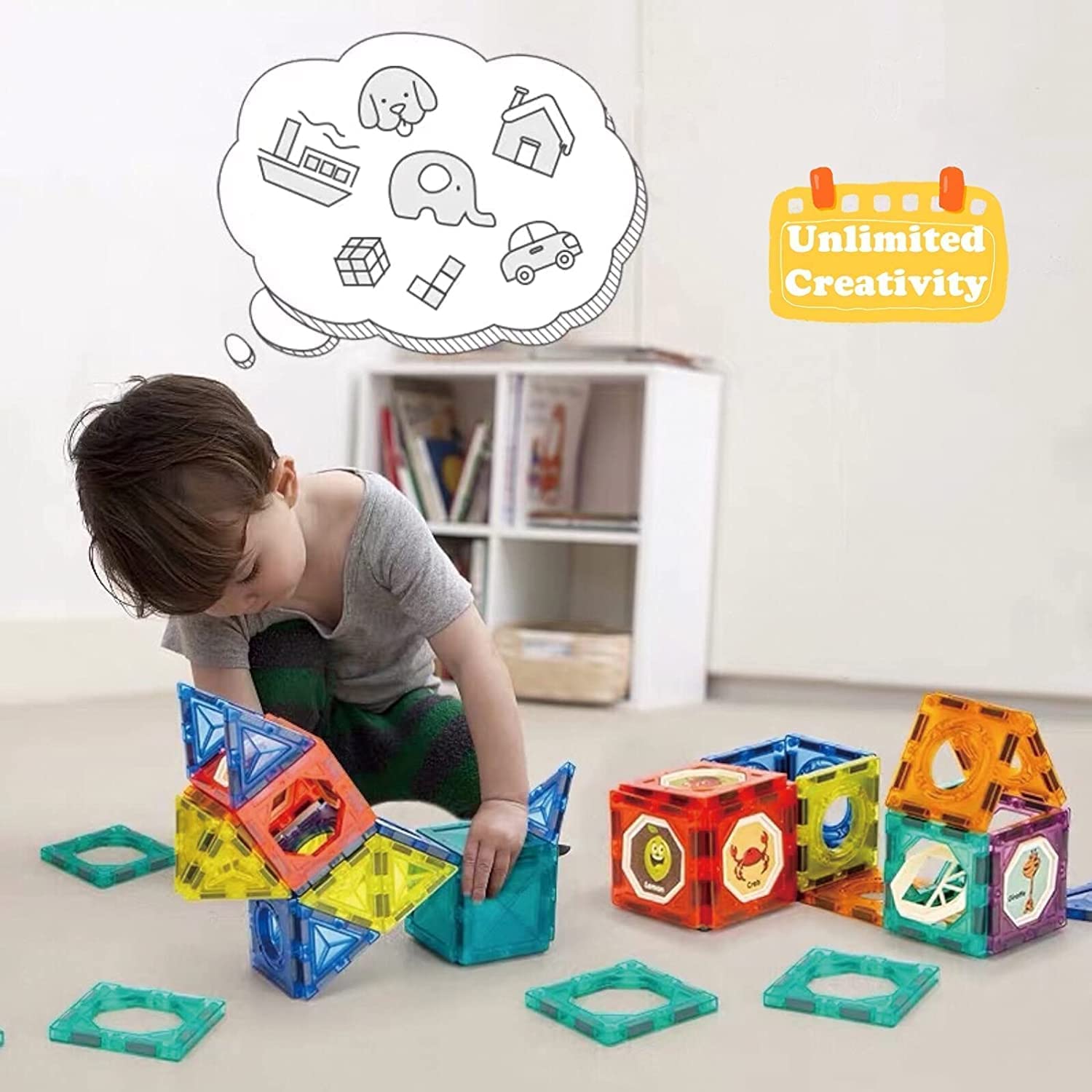 Magnetic Marble Tiles