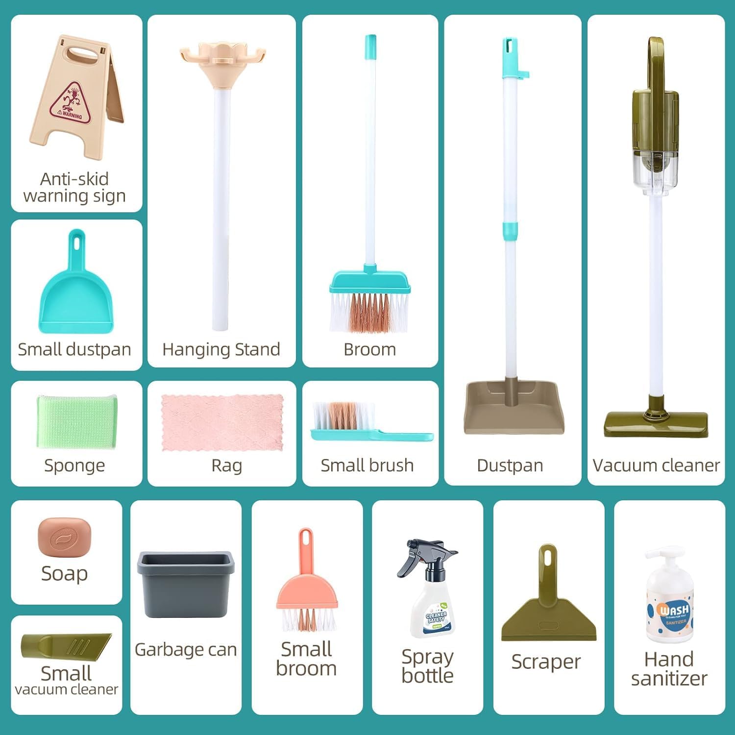 MiniClean Kids Cleaning Cart