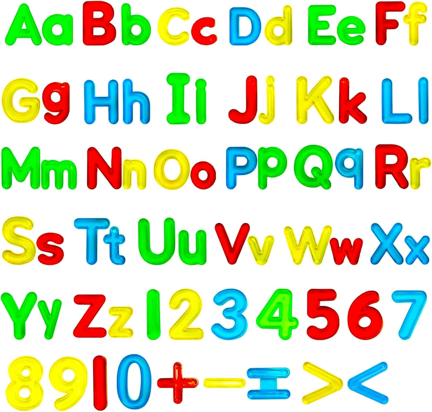 67-Piece Transparent Letters & Numbers Set | Educational Learning Tool for Kids 🌈🔤🔢