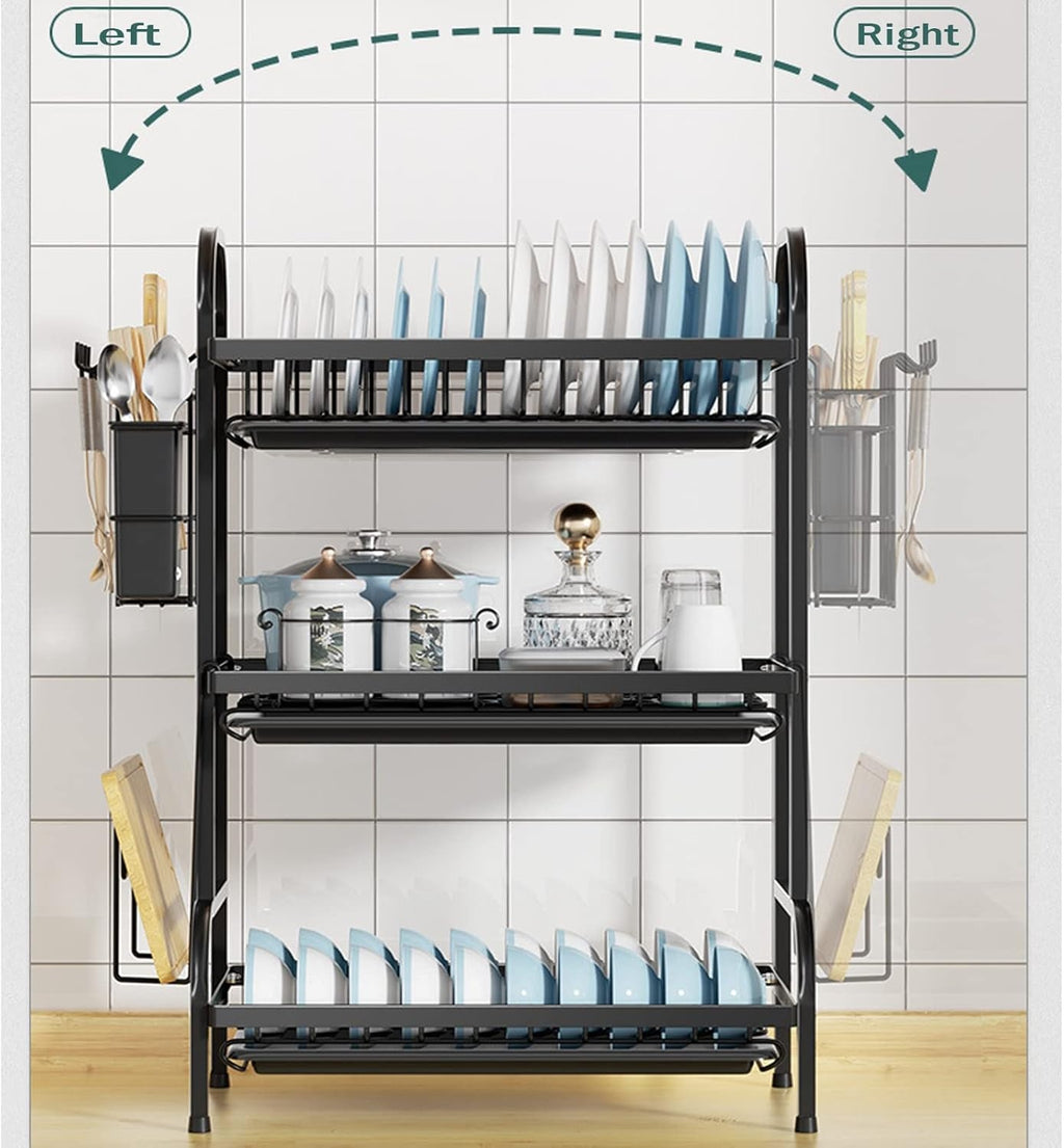 3-Tier Stainless Steel Dish Drying Rack