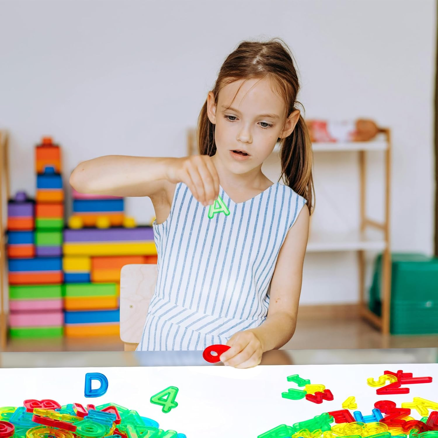 67-Piece Transparent Letters & Numbers Set | Educational Learning Tool for Kids 🌈🔤🔢