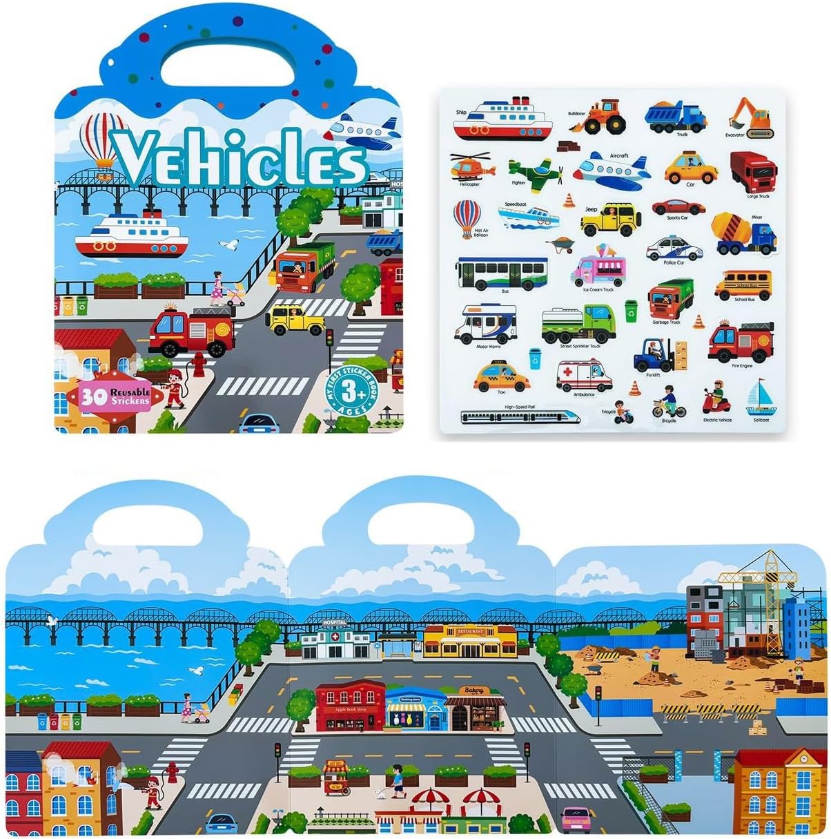 Reusable Puffy Sticker Book