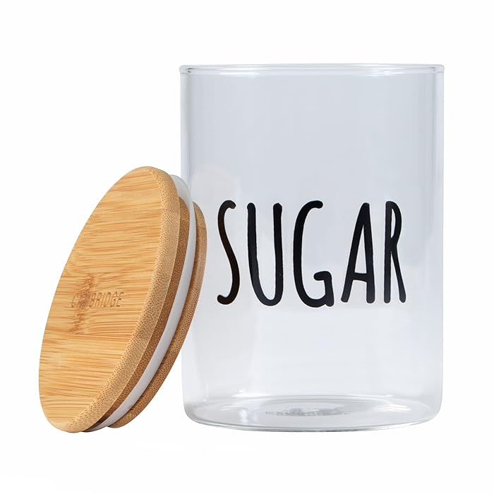 Glass Jar Set with Tray