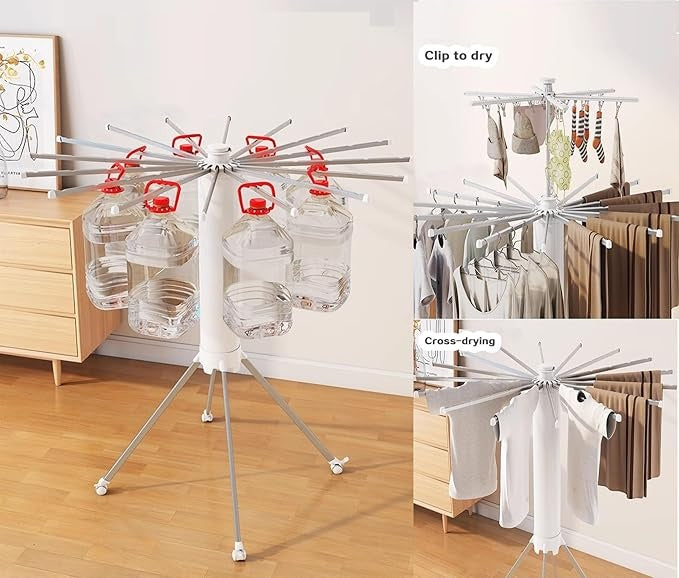 Octopus Cylinder Clothes Drying Rack