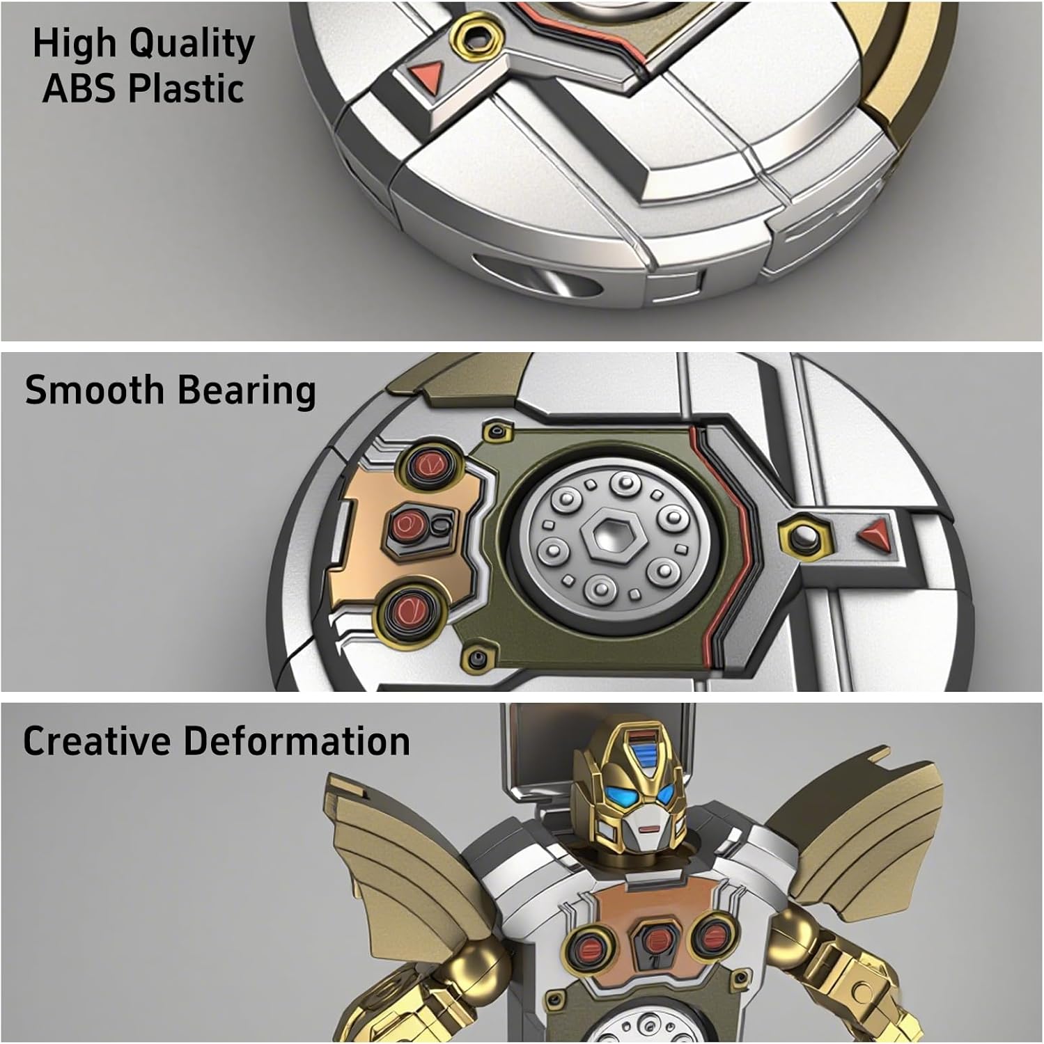 2-in-1 Transformable Fidget Spinner Toy
