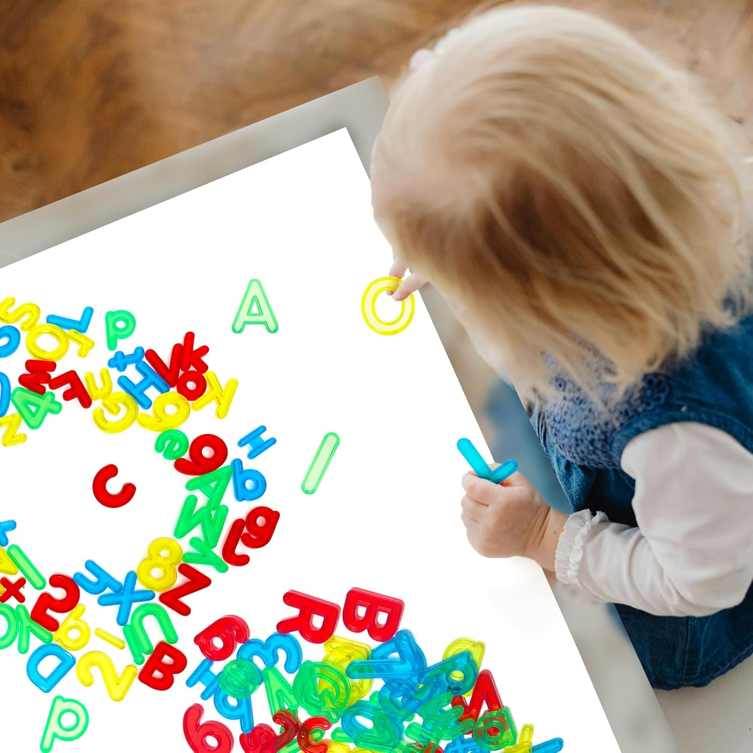 67-Piece Transparent Letters & Numbers Set | Educational Learning Tool for Kids 🌈🔤🔢