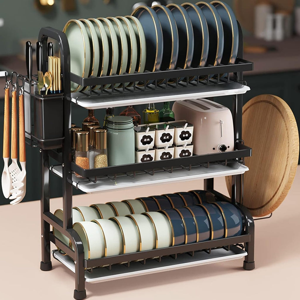 3-Tier Stainless Steel Dish Drying Rack