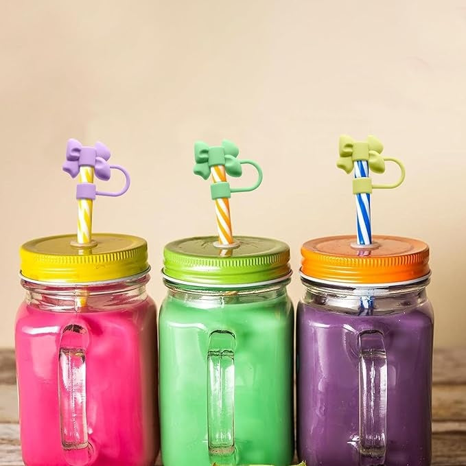 Bow Straw Covers Cap Toppers