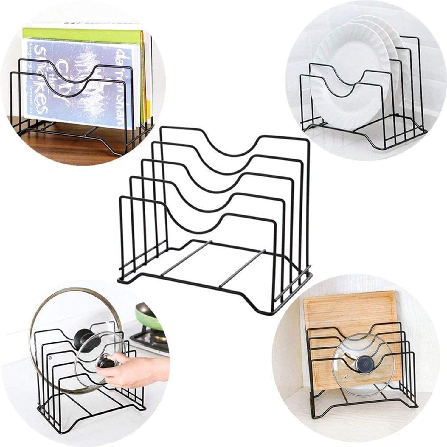 Pot Lid and Cutting Board Organizer