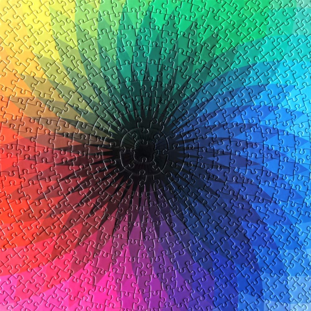 Round Rainbow Gradient Puzzle