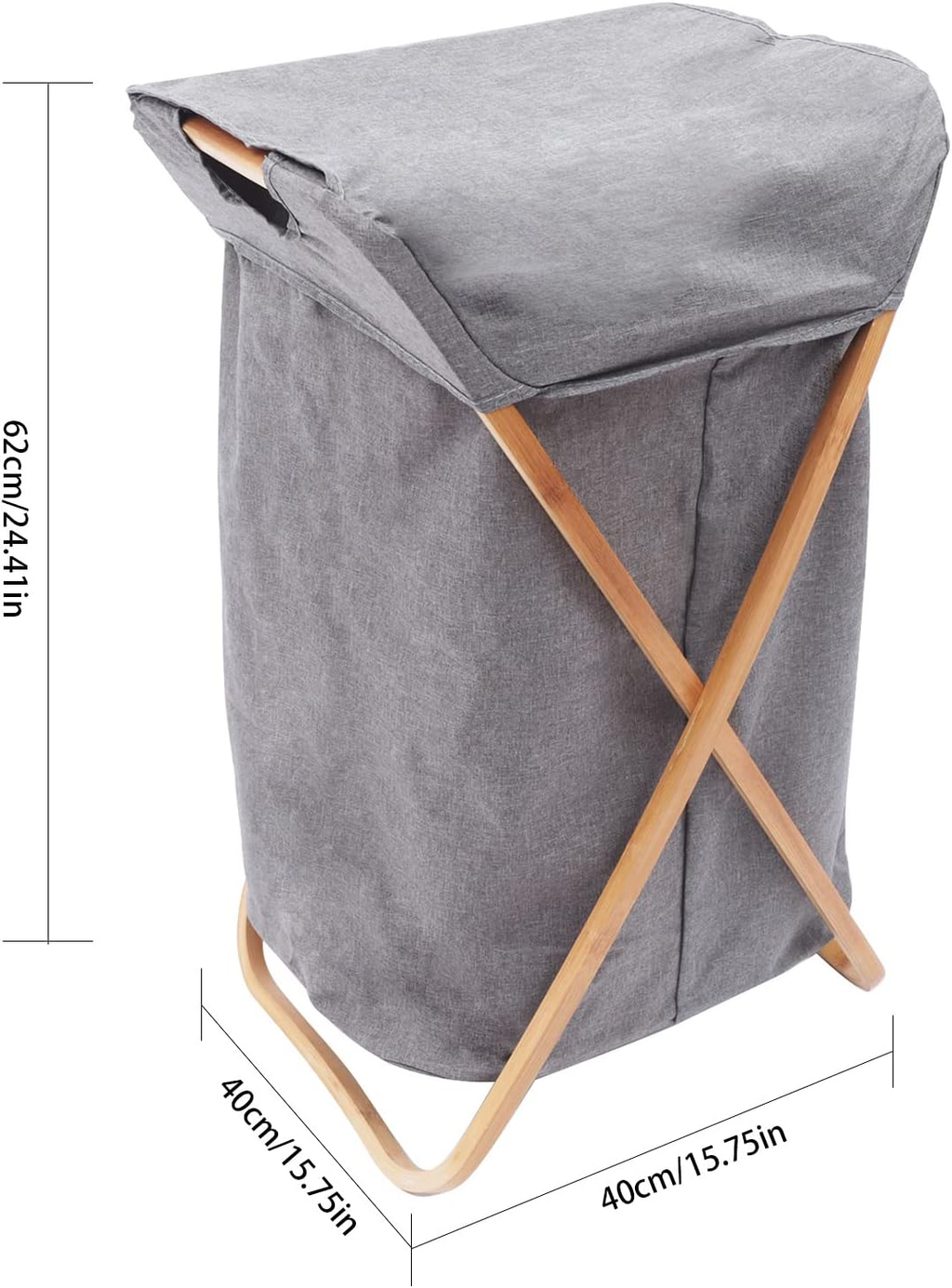 Collapsible Laundry Basket with Cover