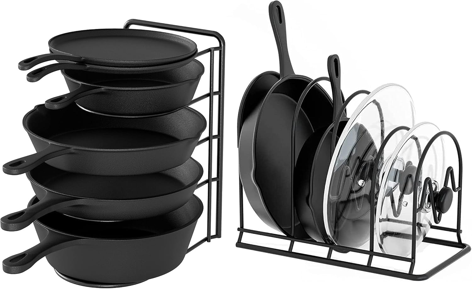 5-Tier Heavy-Duty Pan and Pot Organizer Rack