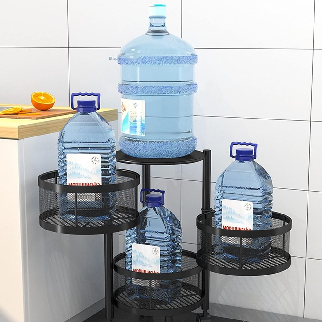 360° Rotating Kitchen Storage Trolley