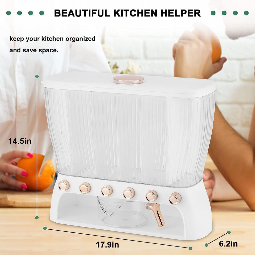 6-Grid Dry Food Dispenser
