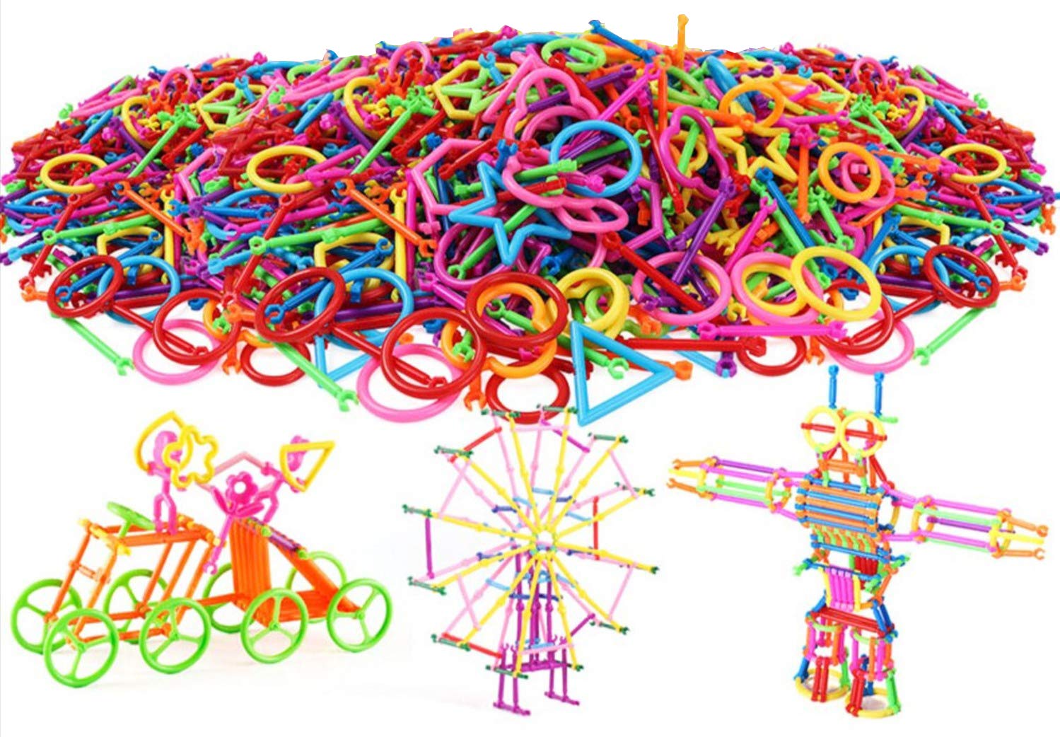 Interlocking DIY Stick Building Blocks