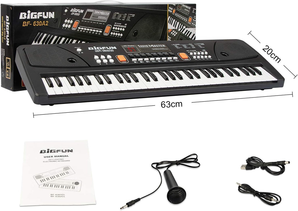 61-Key Digital Keyboard Piano