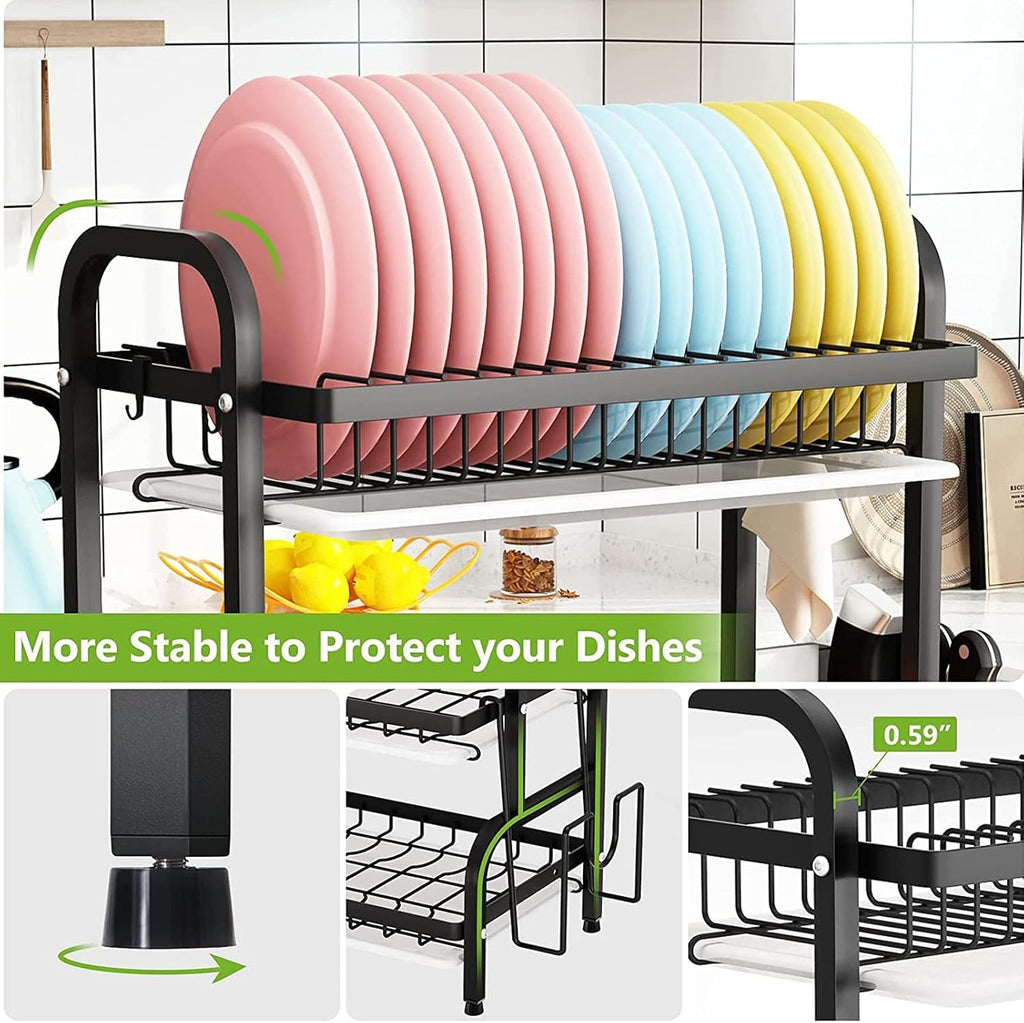3-Tier Stainless Steel Dish Drying Rack