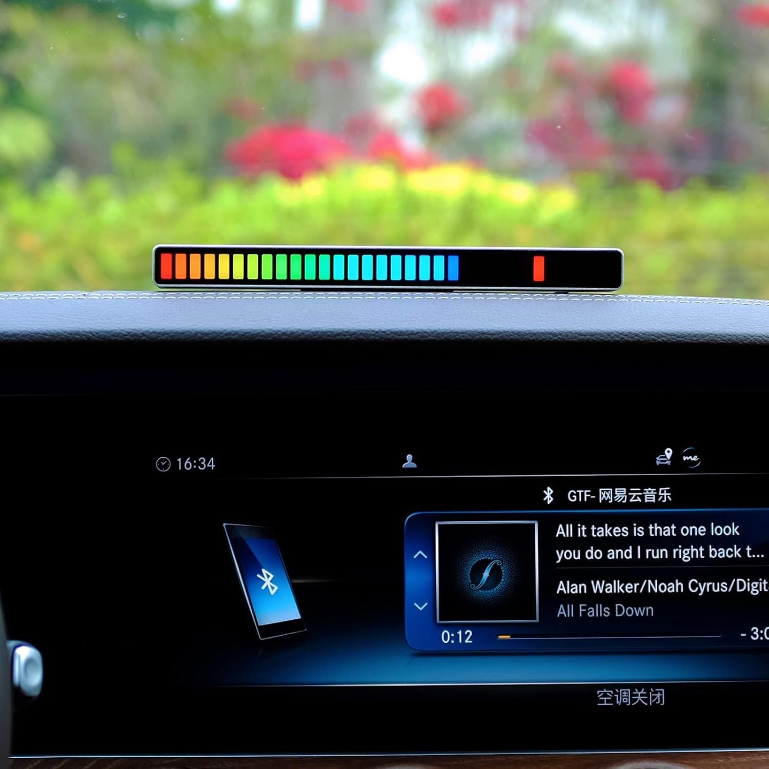 RGB Music Sound-Controlled Levels Light