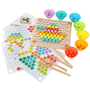 Montessori Bead Holder — Clip & Sort Board