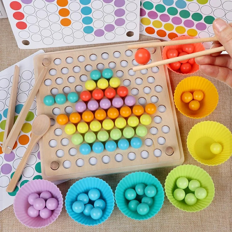 Montessori Bead Holder — Clip & Sort Board