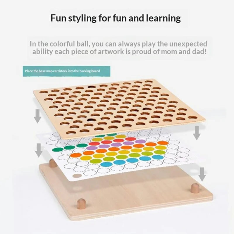 Montessori Bead Holder — Clip & Sort Board